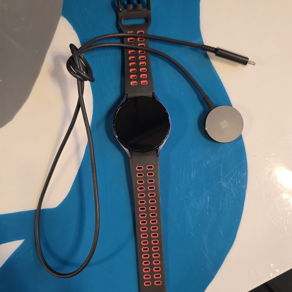 Samsung Black and Red Smartwatch